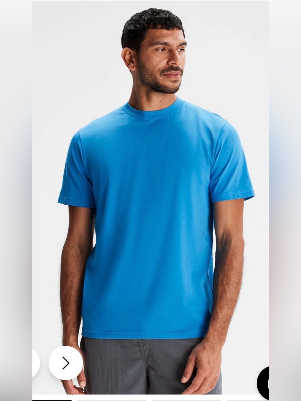 Kathmandu Solid Organic Cotton Shirt Sea Blue , size M